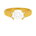 Round-Cut Lab-Grown Diamond Men's Ring
