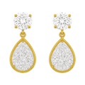 Toi et Moi Lab-Grown Diamond Drop Earrings