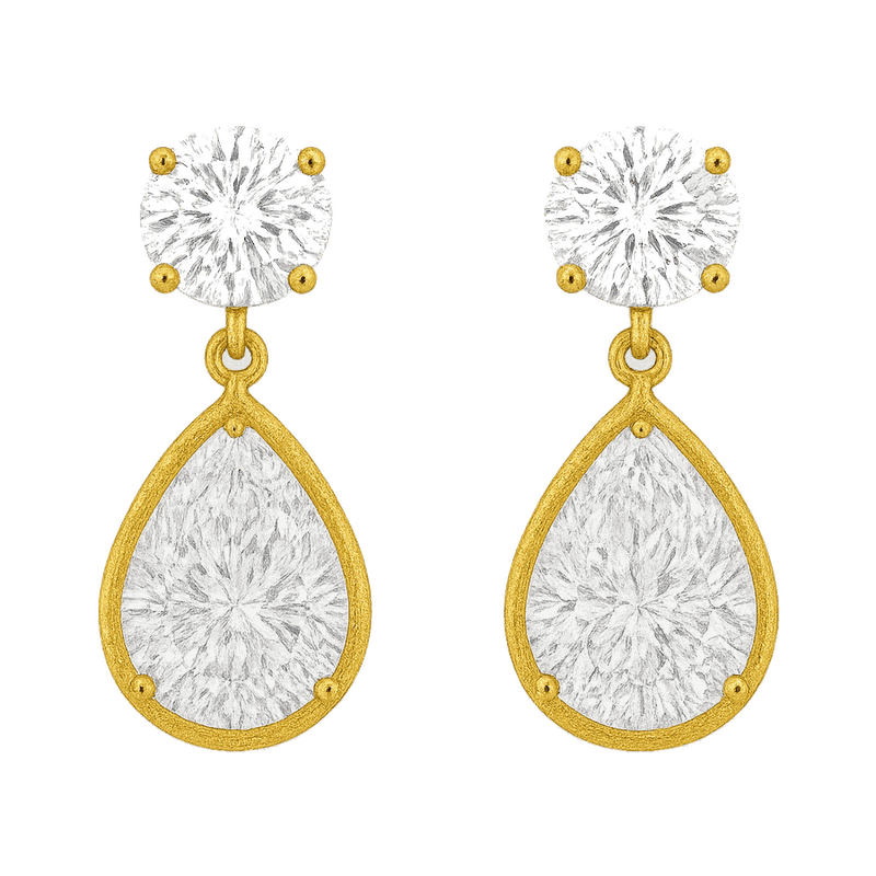 Toi et Moi Lab-Grown Diamond Drop Earrings