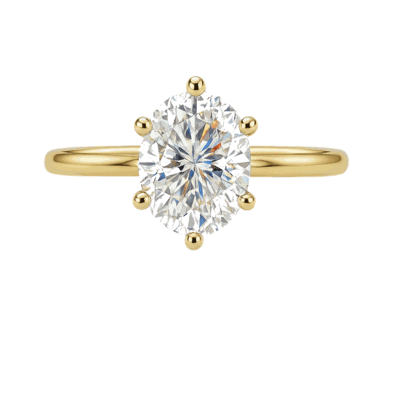 Oval Lab-Grown Diamond Solitaire Ring
