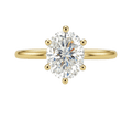 Oval Lab-Grown Diamond Solitaire Ring