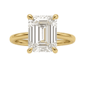 Emerald Cut Lab-Grown Diamond Solitaire Ring