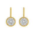 Six-Prong Lab-Grown Diamond Drop Earrings
