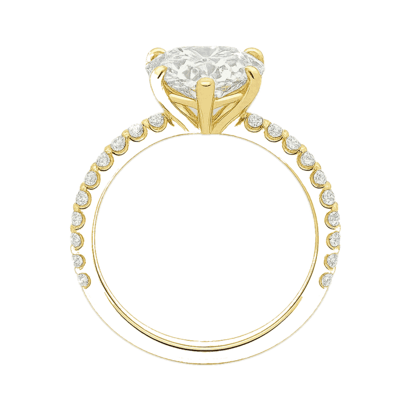 Heart Cut Lab-Grown Diamond Solitaire Ring