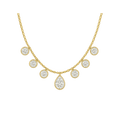 Seven-Stone Pear & Round Lab-Grown Diamond Necklace