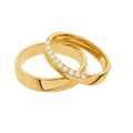 Round-Cut Lab-Grown Diamond Couple Ring Set