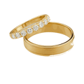 Classic Diamond Couple Ring Set