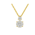 Twin Round Lab-Grown Diamond Pendant Necklace