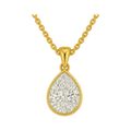 Bezel Set Pear Lab-Grown Diamond Pendant Necklace