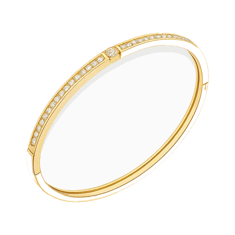 Channel Set Lab-Grown Diamond Bangle Bracelet