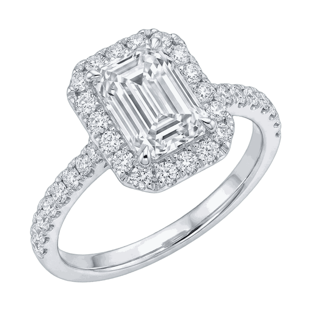 Emerald Cut Lab-Grown Diamond Solitaire Ring