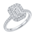 Emerald Cut Lab-Grown Diamond Solitaire Ring