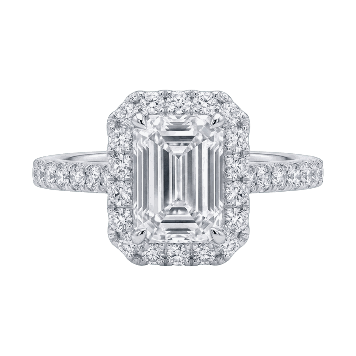 Emerald Cut Lab-Grown Diamond Solitaire Ring