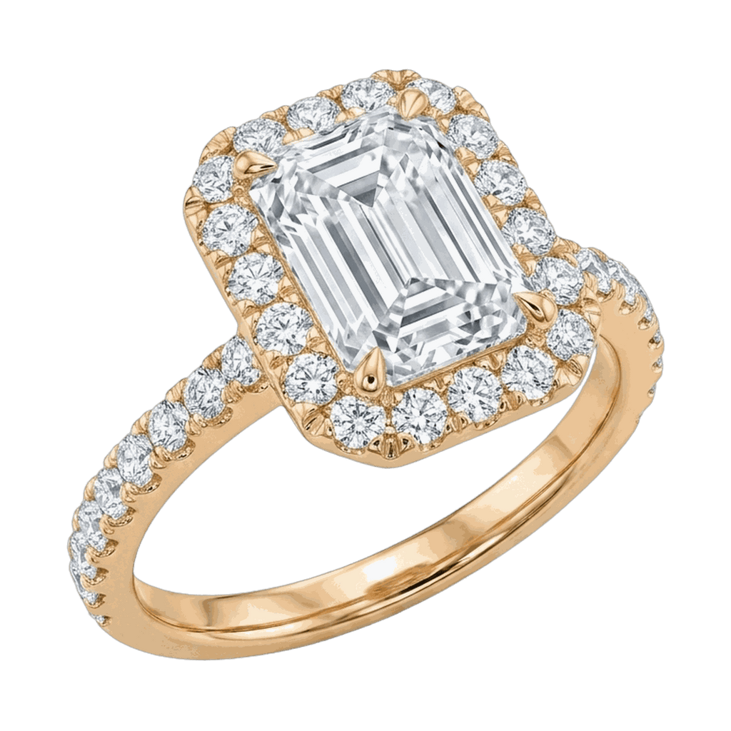 Emerald Cut Lab-Grown Diamond Solitaire Ring