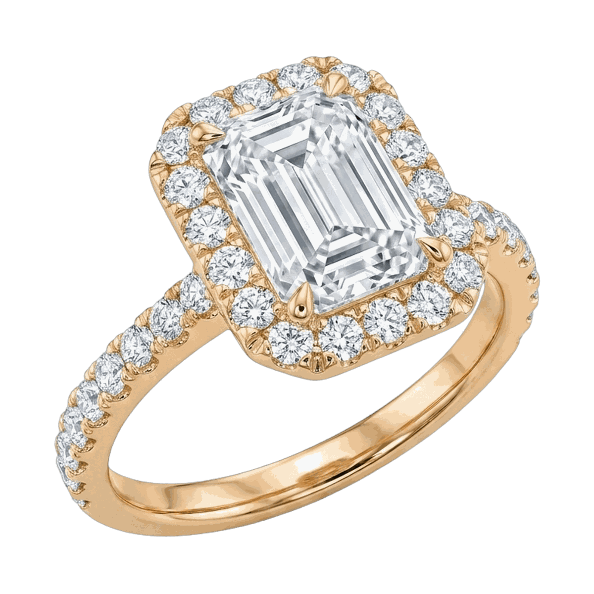 Emerald Cut Lab-Grown Diamond Solitaire Ring