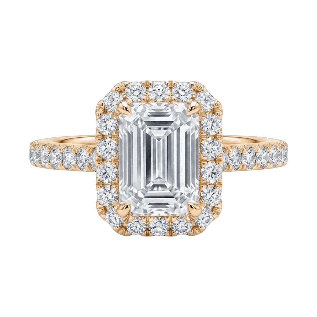 Emerald Cut Lab-Grown Diamond Solitaire Ring