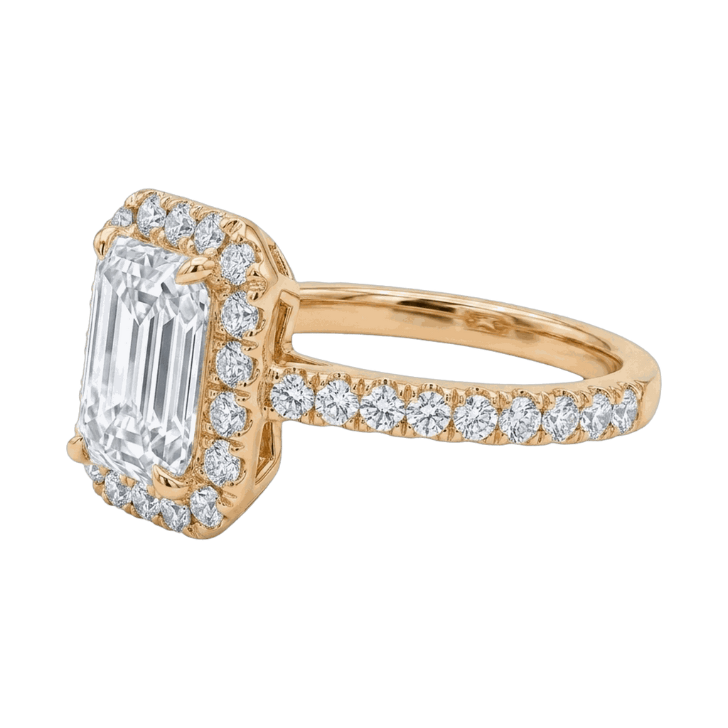 Emerald Cut Lab-Grown Diamond Solitaire Ring