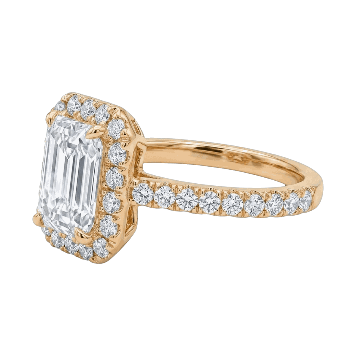 Emerald Cut Lab-Grown Diamond Solitaire Ring
