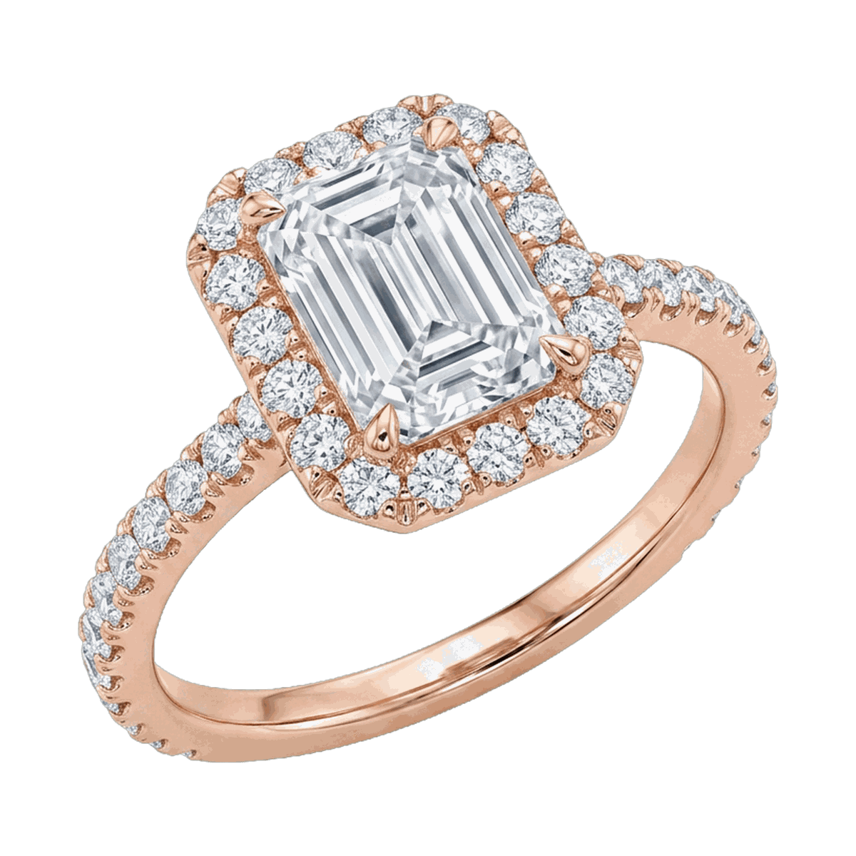 Emerald Cut Lab-Grown Diamond Solitaire Ring