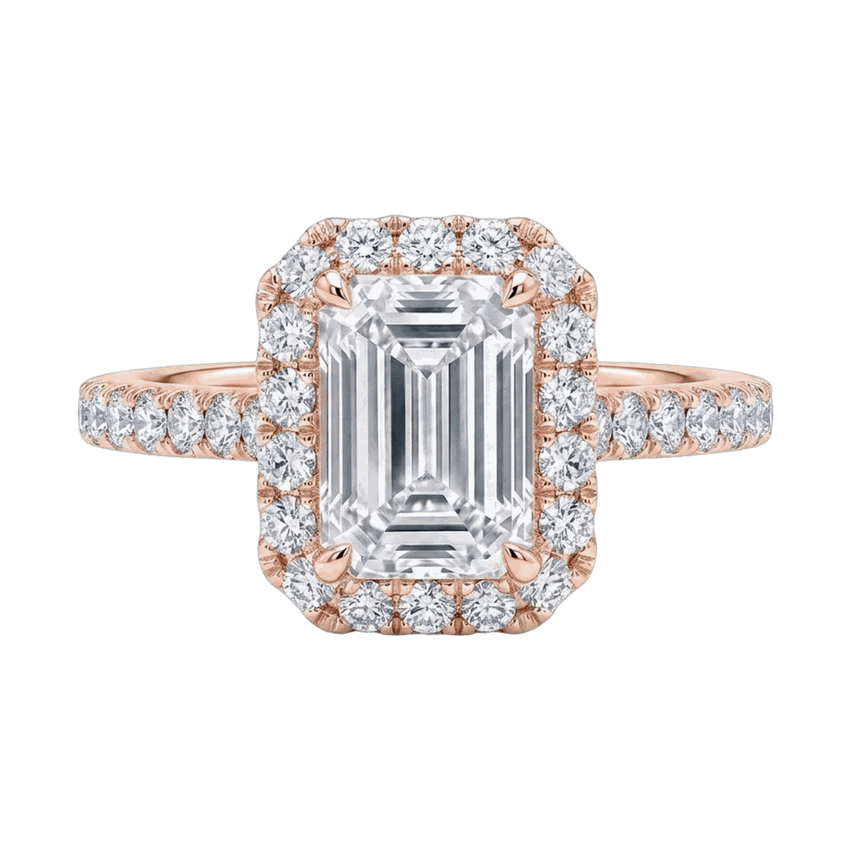 Emerald Cut Lab-Grown Diamond Solitaire Ring