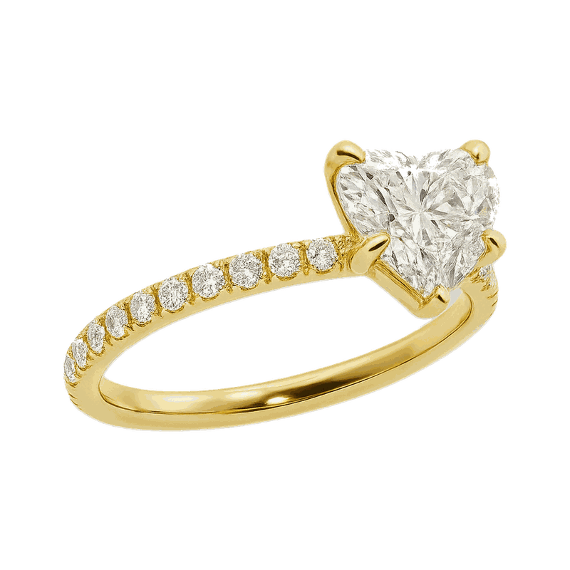 Heart Cut Lab-Grown Diamond Solitaire Ring