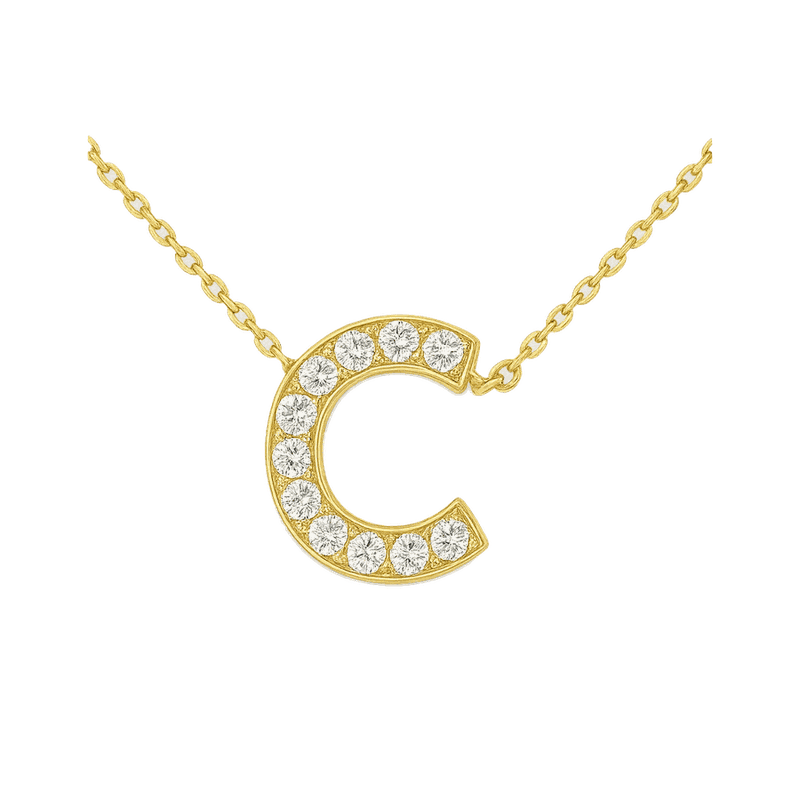 Lucky Horseshoe Lab-Grown Diamond Pendant Necklace