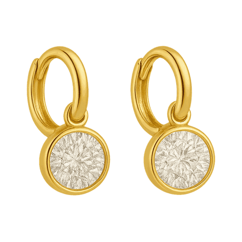 Bezel Set Lab-Grown Diamond Drop Earrings