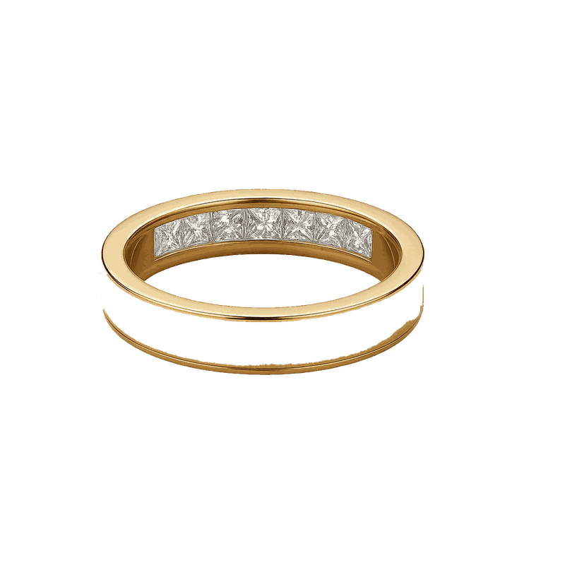 Princess-Cut Pavé Lab-Grown Diamond Eternity Ring