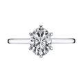 Oval Lab-Grown Diamond Solitaire Ring