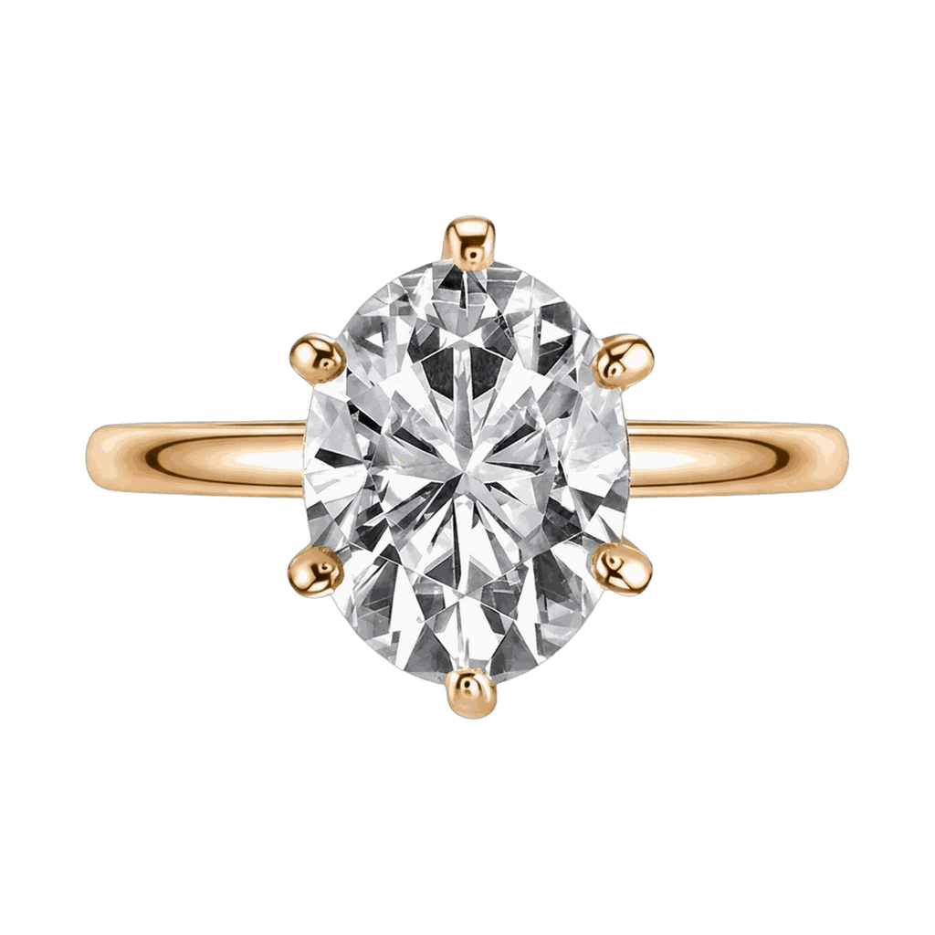 Oval Lab-Grown Diamond Solitaire Ring