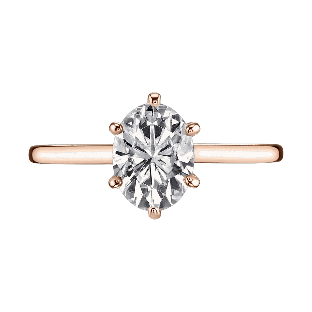 Oval Lab-Grown Diamond Solitaire Ring