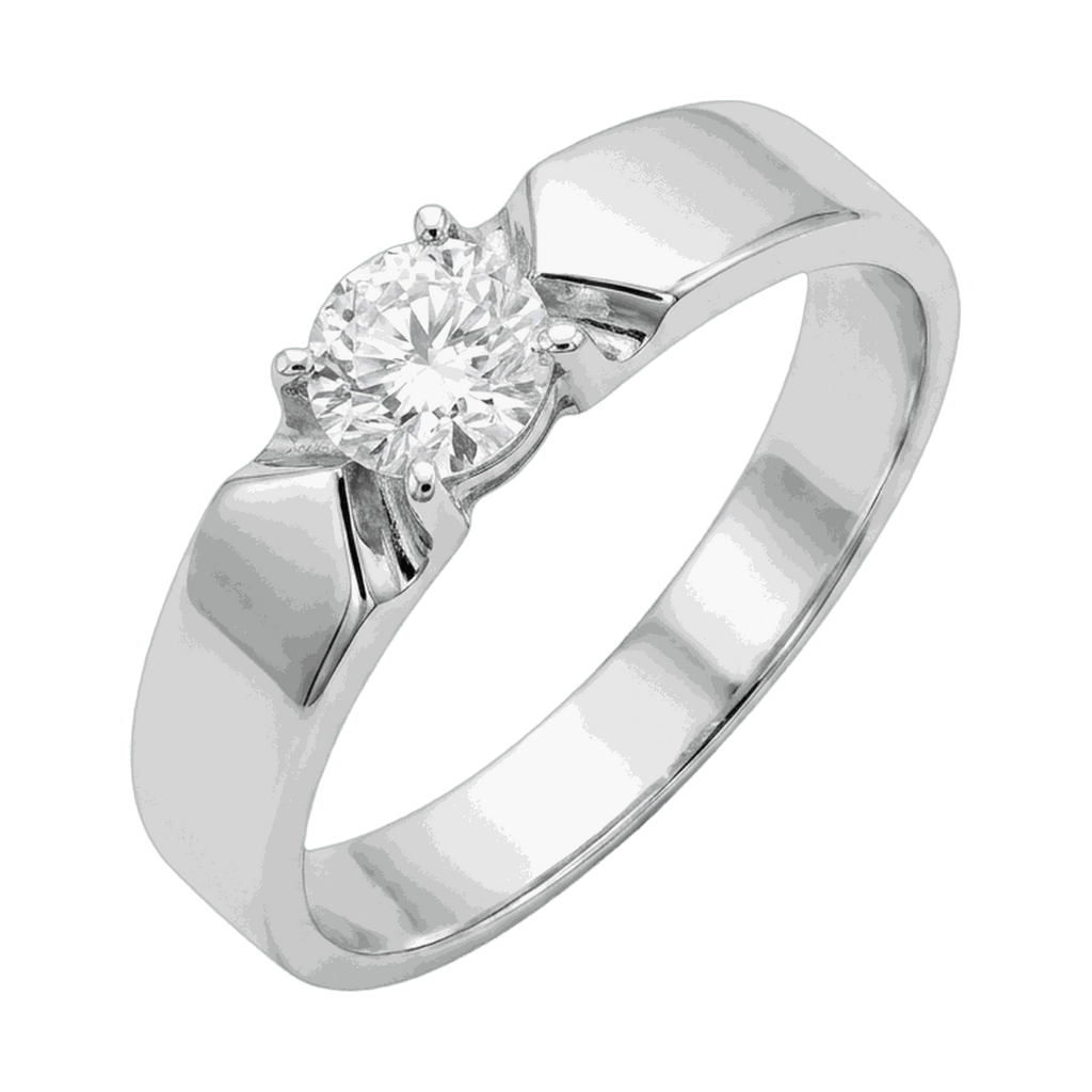 Round-Cut Lab-Grown Diamond Men's Ring