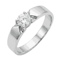 Round-Cut Lab-Grown Diamond Men's Ring