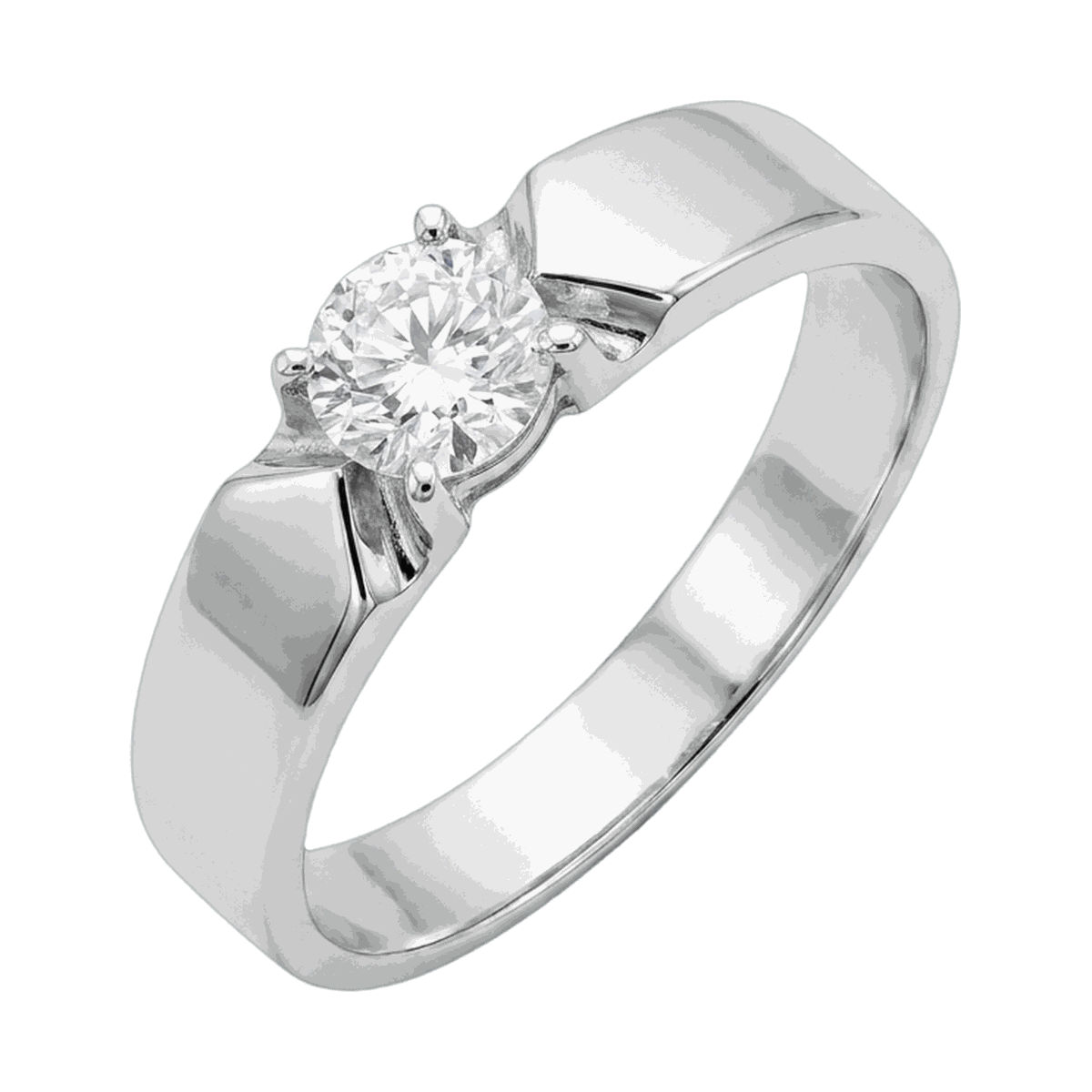 Round-Cut Lab-Grown Diamond Men's Ring