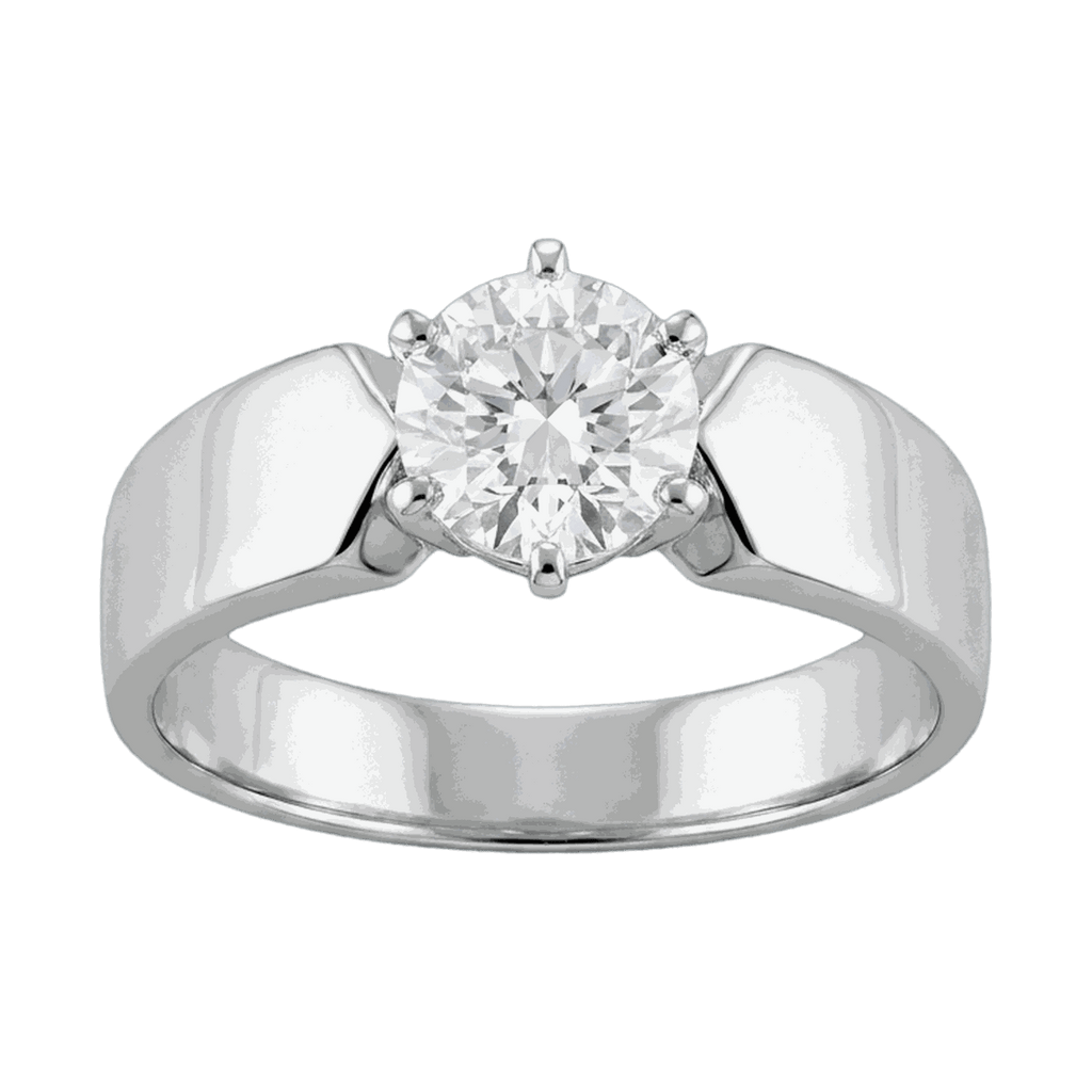 Round-Cut Lab-Grown Diamond Men's Ring