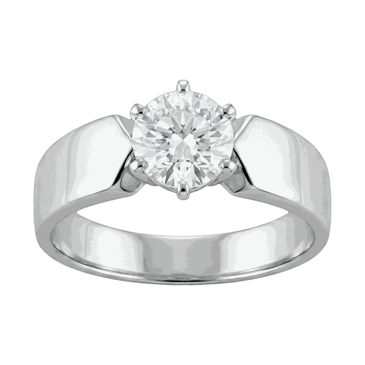 Round-Cut Lab-Grown Diamond Men's Ring