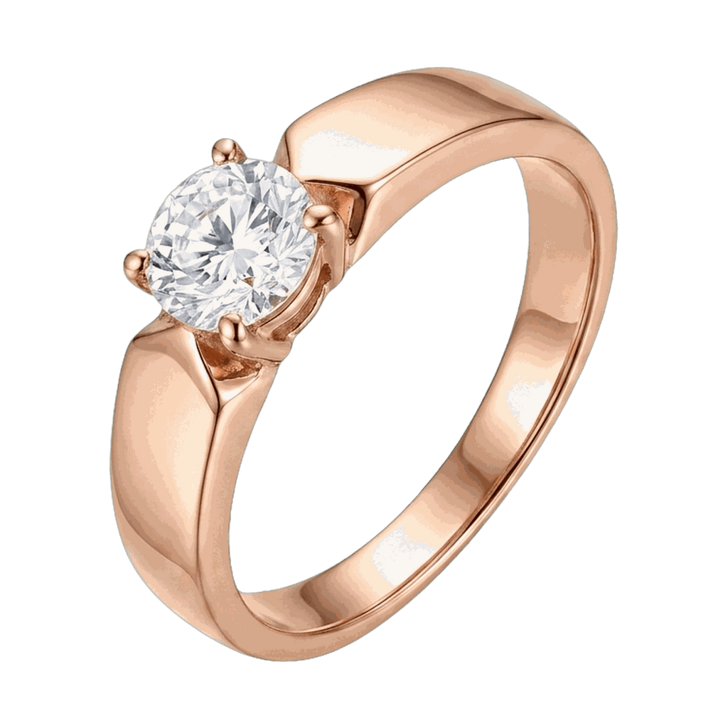 Round-Cut Lab-Grown Diamond Men's Ring