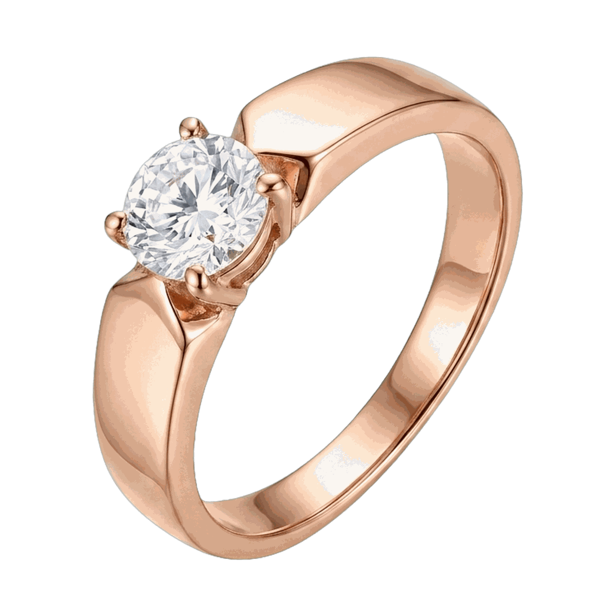 Round-Cut Lab-Grown Diamond Men's Ring
