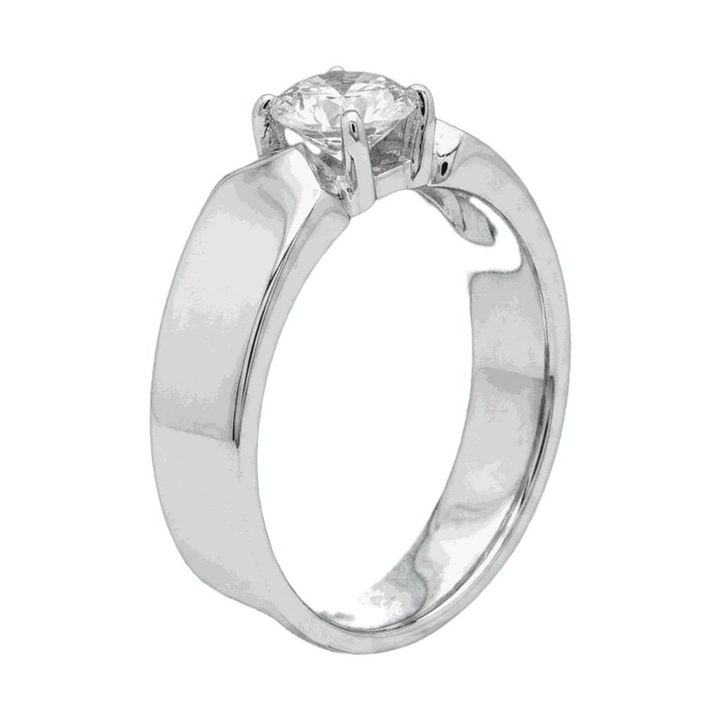 Round-Cut Lab-Grown Diamond Men's Ring