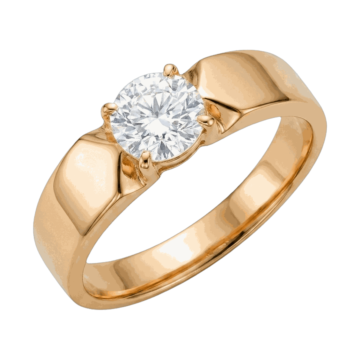 Round-Cut Lab-Grown Diamond Men's Ring