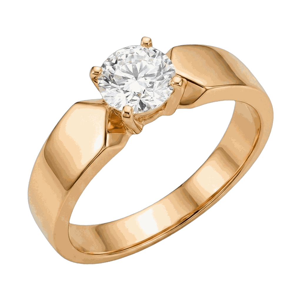 Round-Cut Lab-Grown Diamond Men's Ring