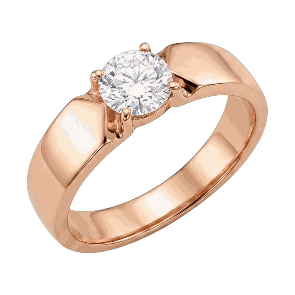 Round-Cut Lab-Grown Diamond Men's Ring