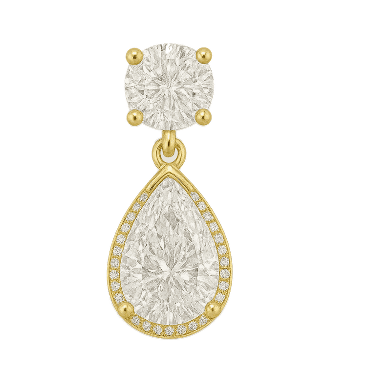 Toi et Moi Lab-Grown Diamond Drop Earrings