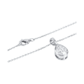 Bezel Set Pear Lab-Grown Diamond Pendant Necklace