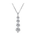 Stardust Four-Stone Linear Drop Lab-Grown Diamond Pendant