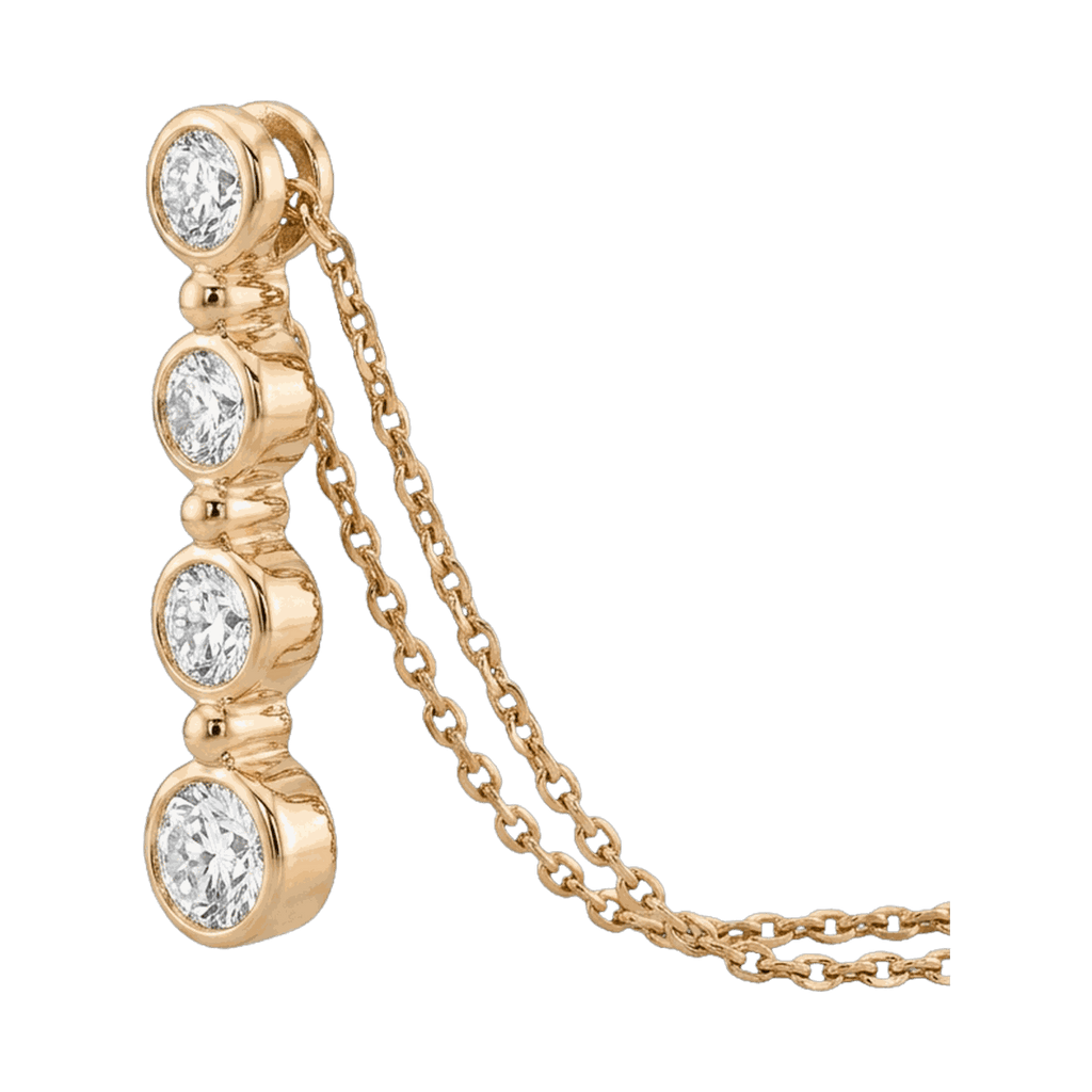 Stardust Four-Stone Linear Drop Lab-Grown Diamond Pendant