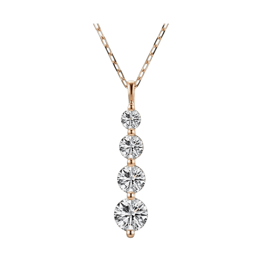 Stardust Four-Stone Linear Drop Lab-Grown Diamond Pendant