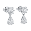 Toi et Moi Lab-Grown Diamond Drop Earrings