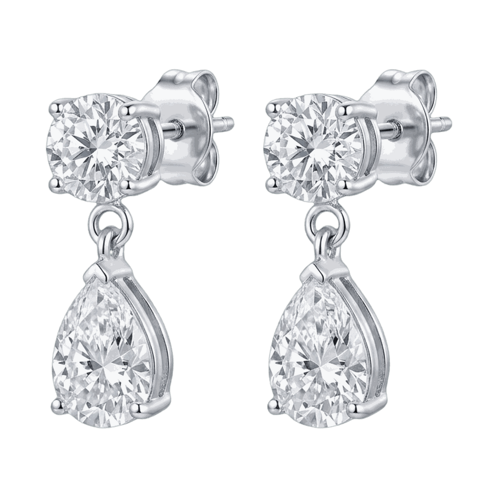 Toi et Moi Lab-Grown Diamond Drop Earrings