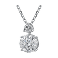 Twin Round Lab-Grown Diamond Pendant Necklace